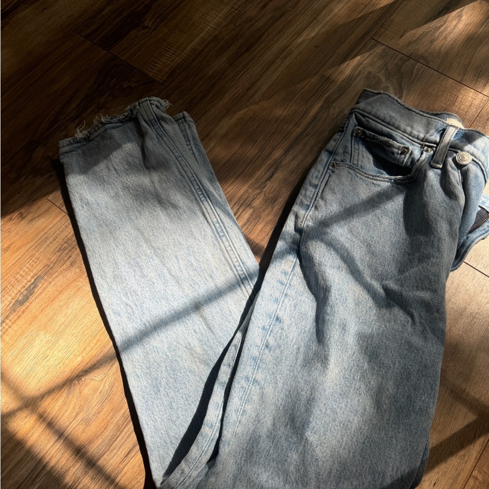 Abercrombie & Fitch High Rise Women Jeans - Light Blue